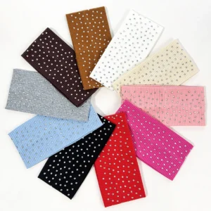 30pc Rhinestone Beaded Headwraps for Women And Girls European Retro Yoga Sports Elastic Hairbands Versatile Hair Accessories
