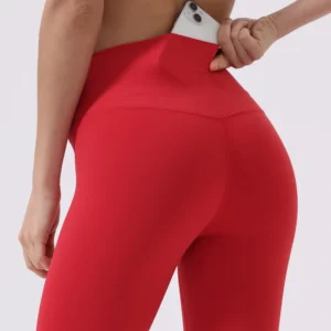 Women's High Waist Solid Color Yoga Leggings, Casual Workout Pants for Running Fitness, 4-Way Stretch High-Elastic All-Season Plus Size Tights